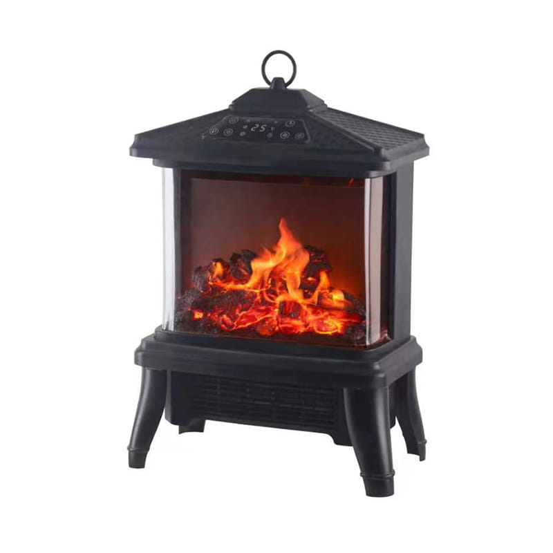 Digital 3D Flame Electric Ceramic Heater med LED -skjerm og håndtak